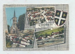 Chambley-Bussières (54) : 4 Vues Aériennes Générales Avec Blason Dont La Gare  En 1967 GF. - Chambley Bussieres