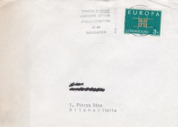 BUSTA VIAGGIATA  - LUSSEMBURGO - DESTINAZIONE MILANO ( ITALIA ) 1970 - Brieven En Documenten