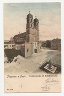 Allemagne. Säckingen A. Rhein, Friedolinskirche Mit Scheffeldenkmal (4241) - Bad Säckingen