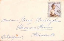 LUXEMBOURG ENVELOPPE DU 30 DECEMBRE 1961 POUR HAM SUR HEURE - Cartas & Documentos