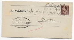 ITALIE - 1947 - ENVELOPPE De La COMMUNE De SECUGNAGO => GENOVA - Poststempel