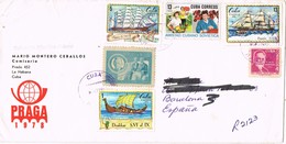 29120. Carta Certificada Aerea HABANA (Cuba) 1978 A Barcelona - Brieven En Documenten