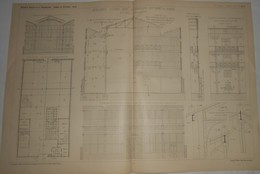 Plan Des Ateliers Situés Rue Saint Charles à Paris XVe Arrondissement. M. G. Oslet, Ingénieur, Architecte. 1902 - Arbeitsbeschaffung