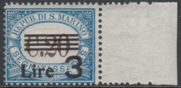 SAN MARINO - Segnatasse Sassone N.63 Cat 125 Euro  MNH** Gomma Integra - Segnatasse