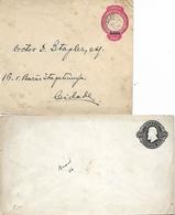 2 Umschlag, 100/200 Und 200 Reis, BRAZIL - Lettres & Documents