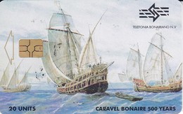 TARJETA DE BONAIRE DE UNA CARAVELA (BARCO-SHIP) - Antillen (Niederländische)