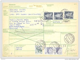 Bulletin D'Expédition / Paketkarte -Allemagne - Cachets Bad Soden Salmünster - 1981 - Plusieurs Timbres RFA Poste - Autres & Non Classés