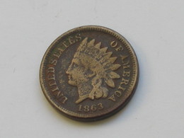 1 Cent 1863  Indian Head - Etats-unis - USA  *** EN ACHAT IMMEDIAT  *** - 1859-1909: Indian Head