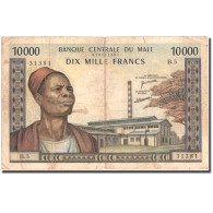 Billet, Mali, 10,000 Francs, Undated (1970-1984), KM:15e, TB - Malí
