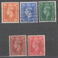 Great Britain 1951 Mi#246-250 Used - Used Stamps
