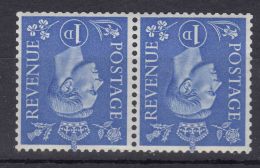 Great Britain 1951 Mi#247 Z, Inverted Watermark, Mint Never Hinged Pair - Ongebruikt