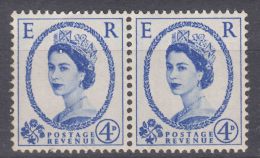 Great Britain 1955 SG#521 Mint Never Hinged Pair - Unused Stamps