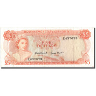 Billet, Bahamas, 5 Dollars, 1968, KM:29a, TTB - Bahamas