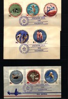 Dominican Republic 1960 Olympic Games Rome Imperforated Stamps FDCs - Ete 1960: Rome