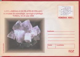 MINERALS ROMANIA POSTAL STATIONERY - Minéraux