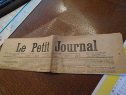 25/07/1889 - TITRE ( LE PETIT JOURNAL)  En PARFAIT ETAT -3 Photos - Newspapers