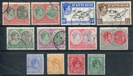 1938 - ST.KITTS-NEVIS- CPL.SET -  12  VAL.- USED.- LUXE !! - San Cristóbal Y Nieves - Anguilla (...-1980)