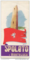 Spoleto E Monteluco 50er Jahre - Faltblatt Mit 14 Abbildungen - Italien