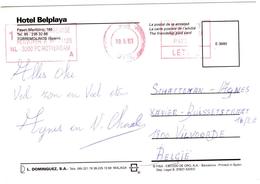 Hotel Belplaya Torremolinos - Porte Paye Rotterdam Pays Bas - Eilbriefmarken