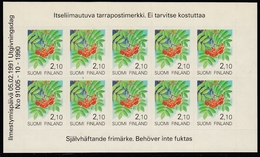 Finland 1991 - Definitive Self-adhesive Stamp Sheet - Flora, Rowan - Mi 1129 ** MNH - Blocchi E Foglietti