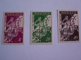 Lot 3 TIMBRES MONACO Préoblitérés  Neuf Sans Charnière //  N° 12A - 13 B - 16  -- 1954  59 - Collections, Lots & Séries