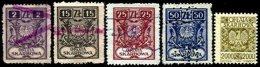 POLAND, Treasury, */o M/U, F/VF - Revenue Stamps