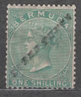 Bermuda 1874 Sc#10 Three Pence Overprint On One Schilling, Very Rare Stamp In Very Fine Condition, Mint Hinged - Bermudes