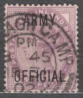 Great Britain 1896 Army Official Mi#8 Used - Servizio