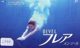 Delcampe - Télécarte Japon *  EROTIQUE  (6240) EROTIC * NAGER *  Japan * TK *  BATHCLOTHES * FEMME * SEXY LADY - Mode