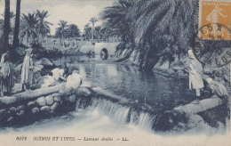 Ethniques Et Cultures - Maghreb - Lavandières Arabes - Cachet Postal Blida 1922 - Afrika