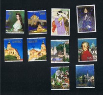 16. Okt. 2009 140 Jahre Diplomatische Beziehungen Zu Österreich 5053 Bis 5062 Gestempelt O - Used Stamps