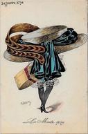 CPA ROBERTY Style Sager Circulé Art Nouveau Sans Numéro Ni éditeur Mode Chapeau érotisme Femme Girl Women - Robert