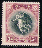 BARBADOS 1920 -  From Set MH* - Barbades (1966-...)