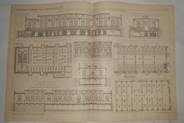 Plan Des Abattoirs Et Marché Aux Bestiaux à Nuremberg En Bavière. M. C. Weber, Architecte Municipal. 1902 - Obras Públicas