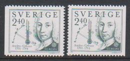 Europa Cept 1982 Sweden 2.40Kr 2x ** Mnh (39319B) - 1982