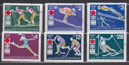 Bulgaria 1971 Mi 2114-2119 CTO - Winter 1972: Sapporo