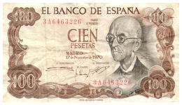 Billets > Espagne > 100 Pesetas 1970 - 100 Peseten