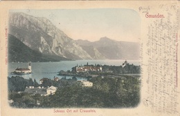 GMUNDEN (OÖ) - Schloss Ort Mit Traunstein, Gel.1902 - Gmunden