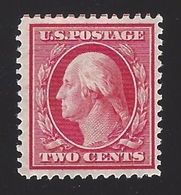 US #332 1908-09 Carmine Perf 12 Wmk 191 Mint OG LH F-VF SCV $6.25 - Unused Stamps