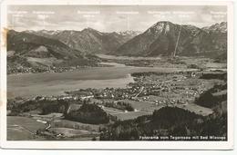 X3128 Panorama Vom Tegernsee Mit Bad Wiesse / Viaggiata 1953 - Bad Wiessee