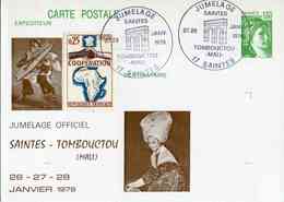 Entier Postal De 1978 Sur CP Avec Timbre "1,00 Sabine De Gandon" Et Repiquage Commémoratif - Bijgewerkte Postkaarten  (voor 1995)