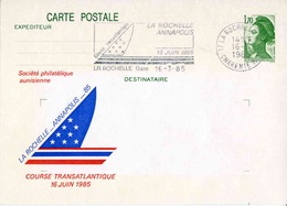 Entier Postal De 1984 Sur CP Avec Timbre "1,70 Liberté De Gandon" Et Repiquage Commémoratif - Bijgewerkte Postkaarten  (voor 1995)