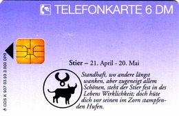 GERMANY - Horoskop Sternbilder 1 – Stier / Taurus , K 0937-03/93 , 3000 Tirage ,used - K-Series : Customers Sets