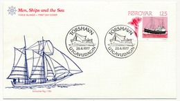 Iles FEROE - Men, Ships And The Sea - BATEAUX - 4 FDC 28/4/1977 - Färöer Inseln