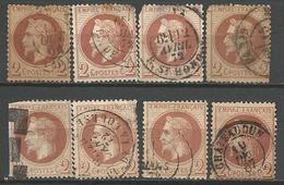 LOT DE NAPOLEON N° 26 OBL - 1863-1870 Napoléon III Lauré