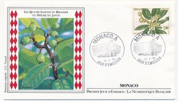 MONACO - 4 Enveloppes FDC =>  Les Quatre Saisons Du Bibassier (Néflier Du Japon) - 23/5/1985 - FDC