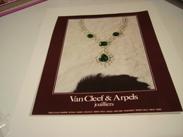 ANCIENNE PUBLICITE JOAILLIER VAN CLEEF & ARPELS  1978 - Other & Unclassified