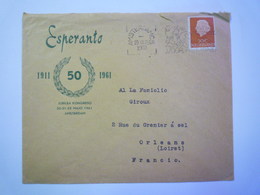 Enveloppe ESPERANTO  Au Départ De AMSTERDAM  à Destination De  ORLEANS   1960    - Covers & Documents