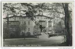 Swieradow-Zdroj - Bad Flinsberg - Hotel Berliner Hof Bes. A. R. Pohl - Foto-AK - Schlesien