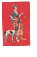 $3-5727  Illustratori BOMPARD Donnine Cane Serie 400-4 Non Viaggiata - Bompard, S.